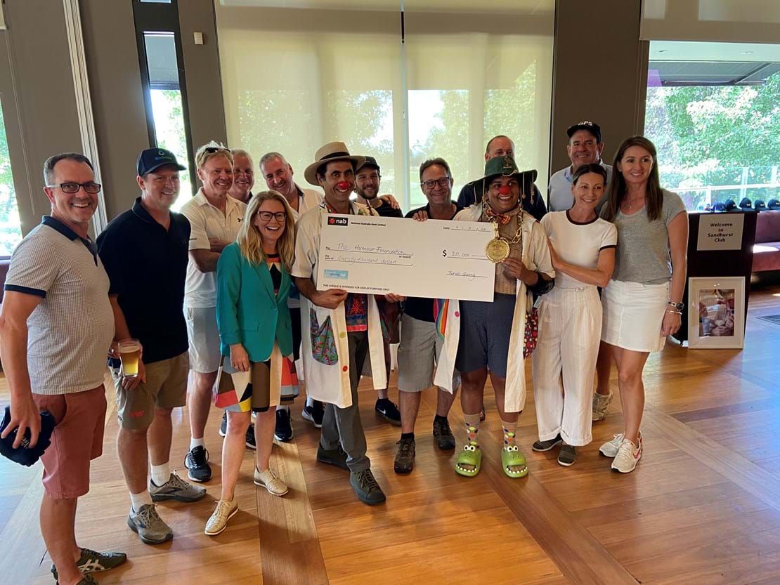 $20.000 raised for the Clown Doctors, part of the Human Foundation.